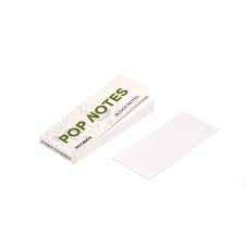 Origamix - Note Adesive Ecologiche Canapa con 35 Pop Notes in confezione compatta. Ideali per appunti sostenibili in ufficio o a casa.