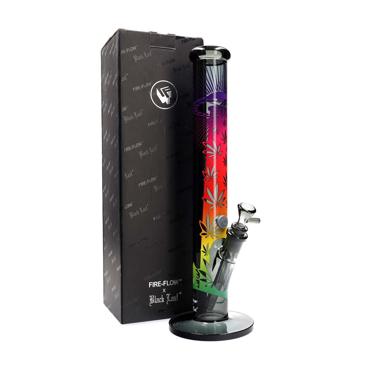 Bong - Black Leaf - FIRE-FLOW™ X - UFO GRADIENT