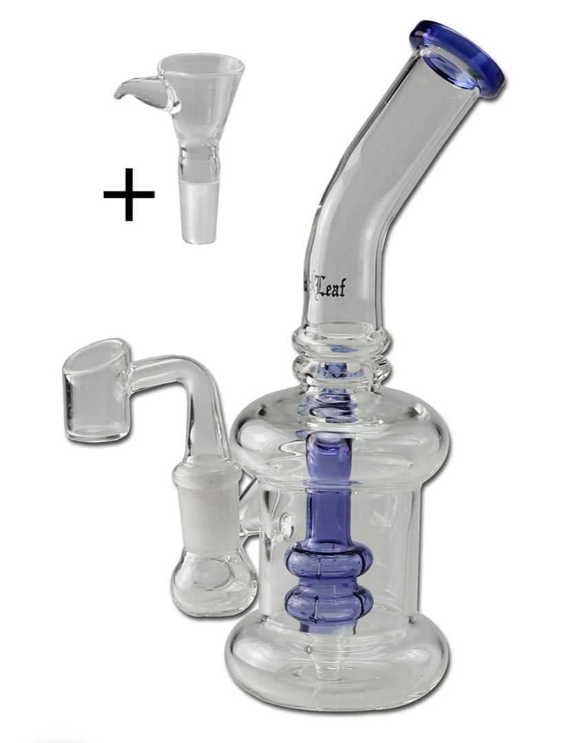 PERCOLATOR BONG PER ERBE E OIL BLACK LEAF