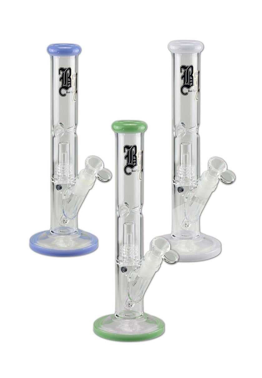 BONG A CILINDRO BLACK LEAF ICE CON PERCOLATORE A TAMBURO