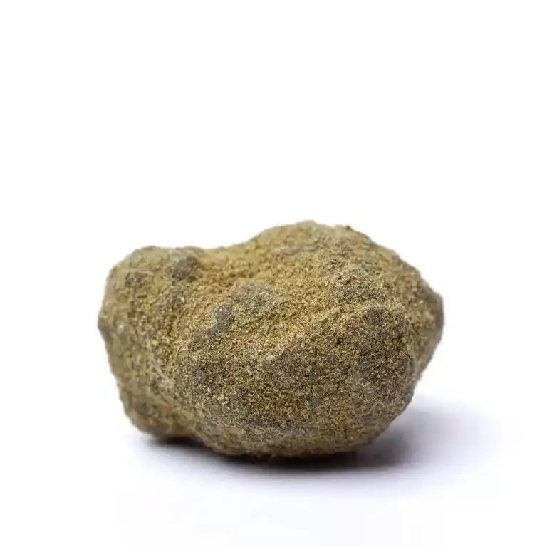 Moonrock CBD Light 80% legale, estratto di cannabis ricoperto di polline per un'esperienza intensa e sicura senza THC psicoattivo.